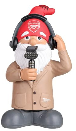 FOCO Officially Licensed Arsenal FC Football Commentator Garden Gnome