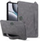 DWaybox - Custodia per OnePlus Pad 2 da 12,1 pollici rilasciata nel 2024, flessibile in TPU + pelle PU antiurto, cover posteriore per OnePlus Pad Pro Shell con cinghia per impugnatura, grigio