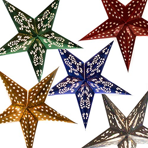 DbKW Beleuchteter LED Stern 60 cm inkl. 3 Watt LED A+ Leuchtmittel. Extra langes Zuleitungskabel. Fensterstern/Weihnachtsstern (Blau)