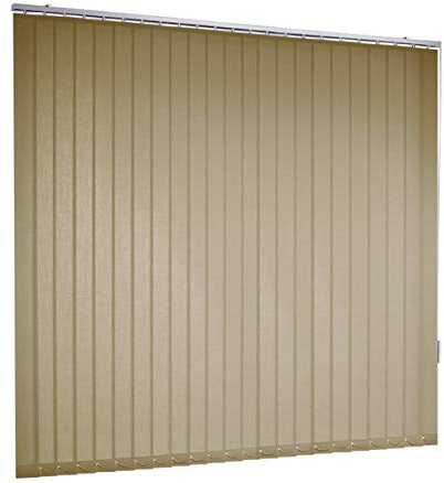 deko-raumshop Lamellenvorhang Verdunkelungslamellen Vertikaljalousie Beige Fenster Rollo Breite 100-250 cm Länge 150-250 cm lichtundurchlässig verdunkelnd Flächenvorhang Schiebevorhang (250 x 250 cm)