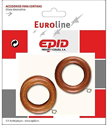 Epid Anilla Cortina HOGAR 19MM Cerezo Madera 10 PZ 0226600310