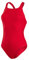 Speedo Damen Eco Endurance+ Medalist Badeanzug | Athletische Passform | Klassisches Design | Recyclingmaterial | Chlorbeständig | Besonders flexibel Badeanzug, Fed Red, 28