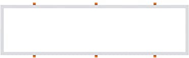 POPP- Kit Marco de Empotrar para Panel LED 30x120cm, acbado blanco Fabricado en Aluminio, Kit para Techo con Accesorios para Montar *Panel NO incluido(30x120cm)
