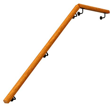Pasamanos de Escalera 3.6m/3 Metres/4m/1.2m/1m Pasamanos de Madera de Las Escaleras, Personas Mayores Discapacitadas Barra de Agarre de Seguridad Auxiliar con Soporte (Size : 2.6m(8.5ft))
