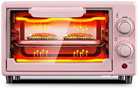 Mini four 10L Température réglable 0-250;C et minuterie 60 minutes Position de cuisson double couche Cuisson à domicile Multifonction Four électrique entièrement automatique Cuisson Gâteau Pain avec