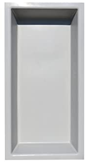 Wacredo GFK Rechteckbecken (Schwarz) 240 x 120 x 35cm Kneippbecken Teichbecken Wasserspielbecken architektonisches Wasserbecken für Wasserspiel Glasfaser (Grau)