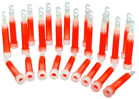 KNIXS Power-Knicklicht. 4 - 25er Bulkpack Rot (Länge 10cm Durchmesser ca.1,5 cm)