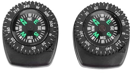 Leapiture 2 Stück Uhr Kompass Kompass Armbanduhr Kunststoff Kompassuhr Abnehmbare Uhr Kompass Outdoor Kompass Navigatoruhr Für Camping Bootfahren