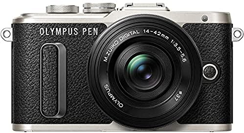 Olympus V205082BE000 Pen E-PL8 Appareil Photo Noir/Marron/Blanc (Reconditionné)