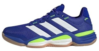adidas Hombre Stabil 16 Indoor Shoes, Lucid Blue/Cloud White/Lucid Lemon, 43 1/3 EU
