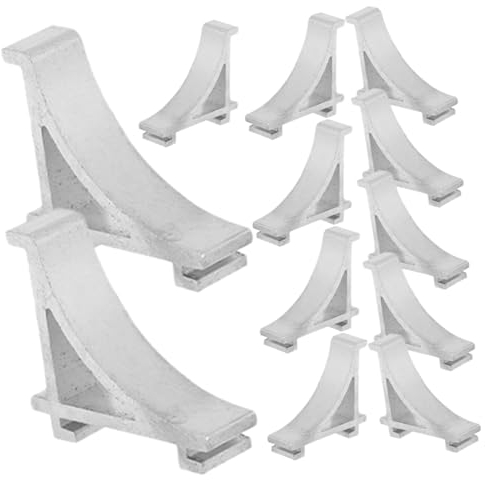 Hoement 12pièces Lot De Clips Étagère Métal Pour Congélateur Et Réfrigérateur Support Solide Avec Crochet Aluminium Remplacement Agrafe Étagère Glacière Facile à Installer Résistant Pour f