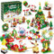 Calendario de Adviento Navidad 2024, Calendario Adviento Niños con 24 Bloques de Calendario de Adviento Juguete de Construcción para Niños, Juego Bloques de Construcción Para Niños y Niñas de 4+Año