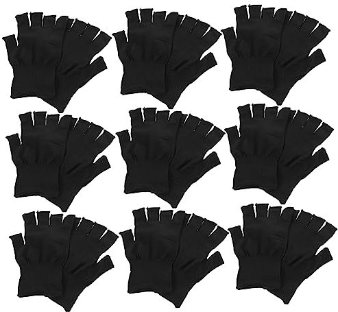 KITANDOVE 15paare Arbeitshandschuhe Für Männer Rutschfeste Halbfingerhandschuhe Aus Strapazierfähigem Nylon Für Montage Und Präzisionsarbeiten Ergonomisches Design Bequem Und Leicht