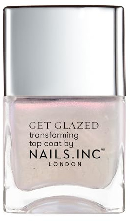 Nails Inc - Better On Top GLAZE Quick-Drying Top Coat Nagellack - Schnelltrocknend in 45 Sekunden - Vegan & Tierversuchsfrei - Glänzender, Feuchtigkeitsspendender Top Coat – Perfekte Maniküre