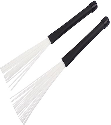 Cepillos para Batería de Plástico y Nylon Negro Blanco W111