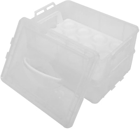 CHILDWEET Porta Torte Trasparente Riutilizzabile Con Manico Contenitore Per Dessert Da Trasporto Design Compatto Per Muffin e Dolci Sicuro e Resistente Per Eventi e Feste