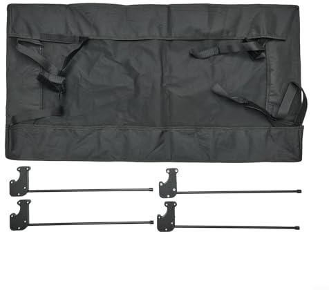 Tetto del carrello, copertura parasole rimovibile per tenda parasole in materiale Oxford per carrello da giardino compatibile con la maggior parte dei vagoni