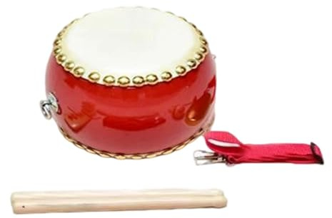 Oshhni Tambour à Main en Bois, Percussion, Instrument Musique Taiko fête, Tambour Taille Chinois pour Jouer, enseignement sensoriel,