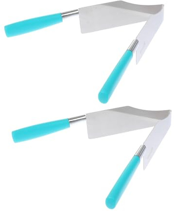 Toyvian 2 pièces Pince à Gâteau Acier Inoxydable Outil Cuisine Pratique pour Découpe et Service Ustensile Pâtisserie pour Fêtes Déjeuner et Mariages Couleur Aléatoire Couleur Aléatoire