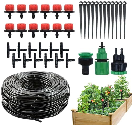 di Irrigazione per Giardino | Irrigatore automatico nebulizzante regolabile | Kit di Annaffiatura Automatica | Per interni/esterni piante in vaso fiori coltivazione prato giardino e paesaggio