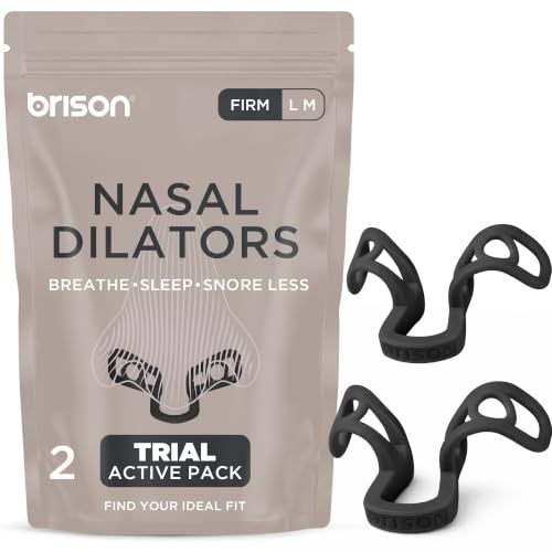 Brison Nasal Dilators for Snoring & Better Sleep, Nostril Opener 2-Pack