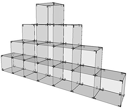 Shop Office Store GmbH Selbstbauvitrine Glassteckvitrine Vitrine Vitrinen Verkaufsvitrine Steckvitrine Würfelvitrine Würfelregal Ladeneinrichtung Messevitrine