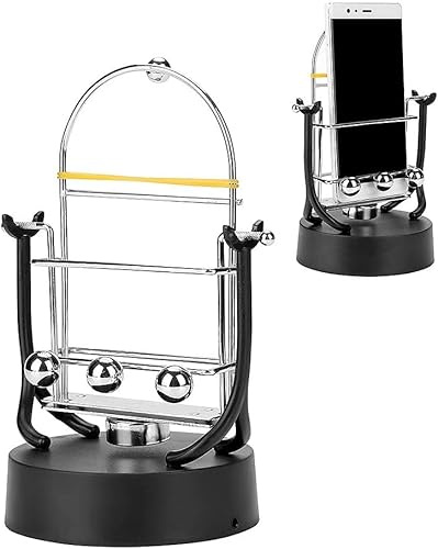 Tyenaza Soporte para Teléfono Móvil Columpio, Movimiento Perpetuo, Pokemon Go Shake Wiggle Device Contador de Pasos del Teléfono Movimiento Automático Shake Motion Brush Step con Cable USB