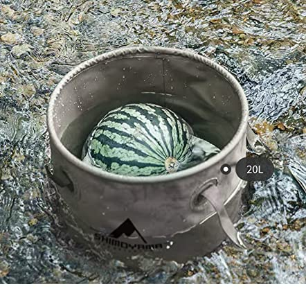 Faltbarer Eimer Wasserbehälter wasserdicht Camping Falteimer Behälter Faltbarer Eimer Bootfahren Gartenarbeit Faltschüssel Waschschüssel Wasserkanister Multifunktions Spülschüssel 20L