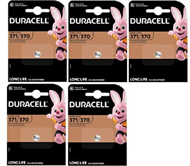 Duracell 371/370, SR920, Uhrenbatterie - 5 Batterien