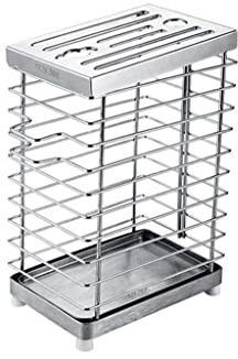 PAREKS Bloc à couteaux creux ventilé support porte-couteaux en acier inoxydable 304 universel bloc à couteaux étagère de rangement de cuisine pour cuisine (couleur : B)