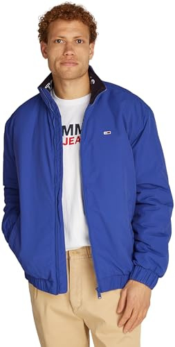 Tommy Jeans Uomo Giacca Essential Padded Jacket con Zip, Blu (Bright Blue), M