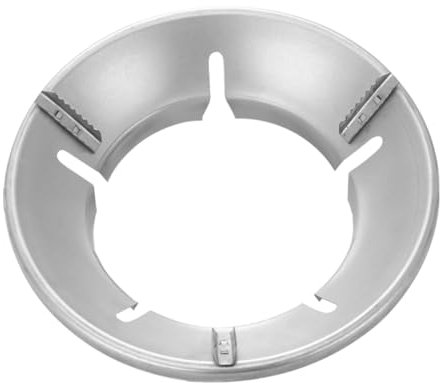 OFFSCH Gasherd Windschutzscheibe Aus Langlebigem Edelstahl Mit Rutschfestem Halt Feuerfeste Energiespar Haube Für Wok Und Topf Küchenzubehör Für Sicheres Kochen