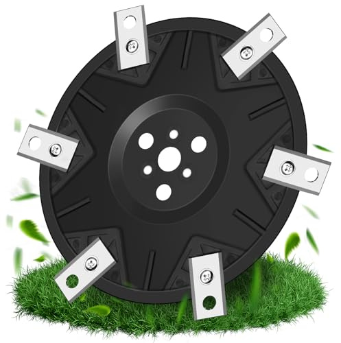 EOPUOZS Disque à 6 Lames Compatible avec Worx Landroid, M500 M700 WR167E WR141E Vision M600, Disque Lame en Fibre de Verre avec 6 Lames, Disque Lame pour Robot Tondeuse à Gazon
