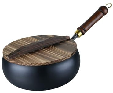 Genérico Sartén Wok - Sartén Wok Antiadherente para Cocinar y Saltear - Menaje Resistente a Inducción y Calor, Utensilio Diario Para Preparar Carnes y Verduras