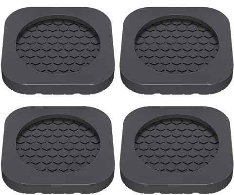 Vibration Pads for Washer and Dryer Non Slippery Feet Pads for Dryer | Washer Dryer Anti Vibration Pads Set of 4, Noise Dampening, Protects Laundry Room Floor