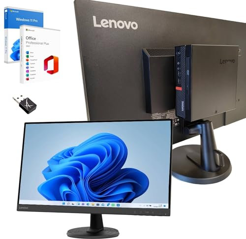 Lenovo Ordinateur 27 pouces Core i7 jusqu'à 3,80 GHz 32 Go Ram 1000 Go SSD Win 11 Pro Office 2021 Pro DvD RW Garantie 36 mois
