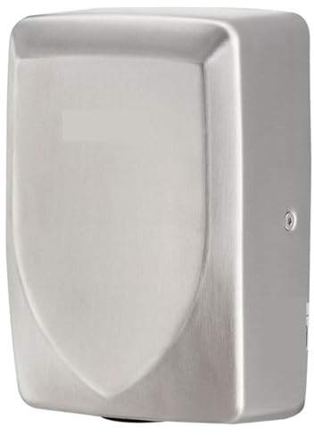 QZCX Asciugamani Elettrico, Asciugamani Automatico ad Alta velocità in Acciaio Inox Spazzolato 120 V