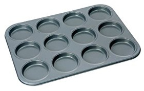 Dexam 12 Cup Yorkshire Pudding Tin, Grey