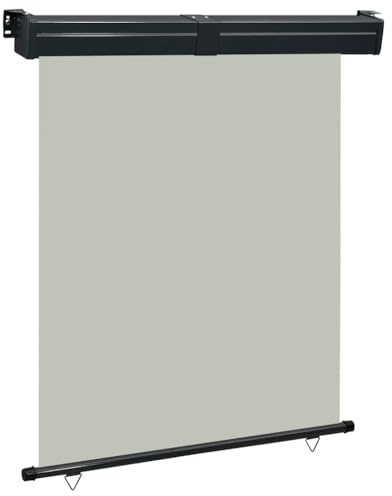 vidaXL Balkon-Seitenmarkise 145x250 cm Grau