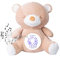 HuBorns - Peluche Musicale per Neonati con Rumori Bianchi, Proiettore Bambini con Luce Notturna per la Nanna, Modalità Rumore Bianco e 15 Canzoni Carillon, Ideale Regalo Neonato (Orso)