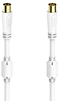Hama Antennen-Kabel, Koax-Stecker - Koax-Kupplung, vergoldet, 10,0 m, 100 dB