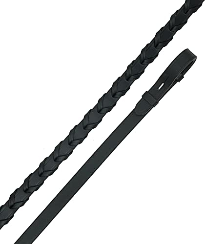 SIE Zügel geflochten Leder geflochten (schwarz, cob)