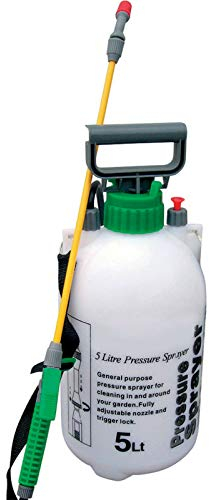 Homespired® 5L Pressure Sprayer Knapsack Garden Chemical Weed killer Portable Water Spray Bottle with Shoulder Strap - Garden Pump Action Pressure Sprayer (5 Litre)