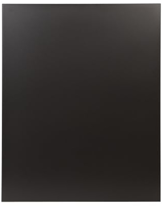 LE MARQUIER Plaque Murale de Protection Unie Noire en Silicate de Calcium pour Poêle à Bois et Granulés L80 H100