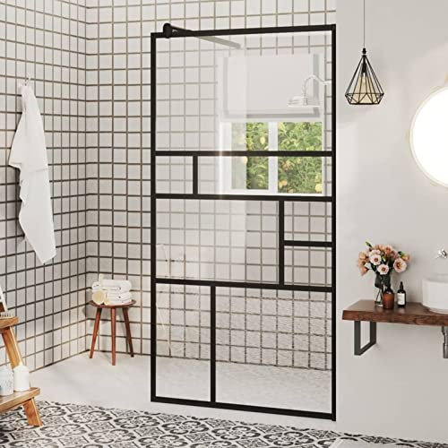 Tidyard Duschwand für Walk-In Dusche Spritzfest Duschabtrennung Duschtrennwand Duschkabine 80x195 cm ESG-Glas
