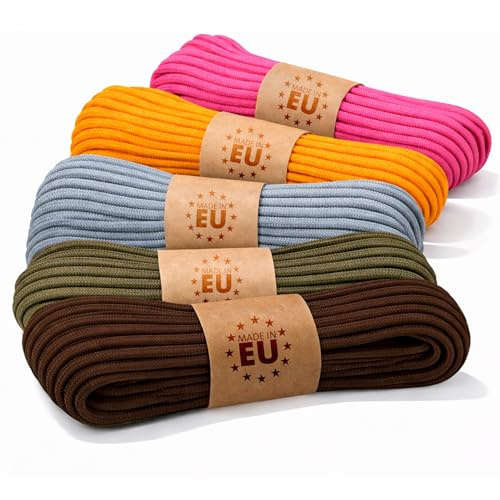 EdcX Paracord 4 mm, 20+ Militärfarben (15 m, 30 m, 50 m, 100 m, 300 m) | Ideal zum Basteln, Camping, Outdoor| 100% Nylonseil 4 mm | Taktische Kordel 550 Typ III