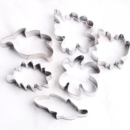 Fgnuay Feuille de chêne, Papillon et Fougère Tropical Leaf cookie cutter Set - 6pcs - Theme Forest Cookie decor