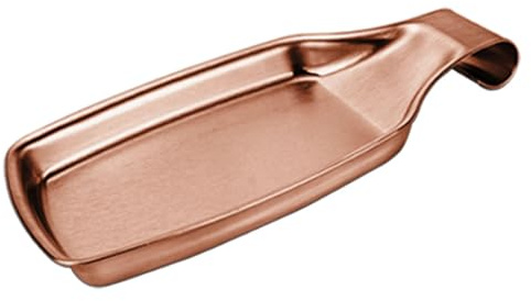 Soporte para Cucharas de Acero Inoxidable, Soporte para Espátula Y Cuchara para Utensilios de Cocina, Soporte para Utensilios con Fondo Cuadrado para Estufa, para Cocinar en la Cocina(Oro rosa)