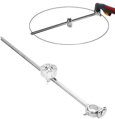 Plasma Cutting Compass, Stainless Steel Plasma Cutter Torch, Circle Guide Roller Wheel Compass, Cutting Tool Accessories with Scale Ruler Gauge, Torch Circle Guide Roller for AG60/