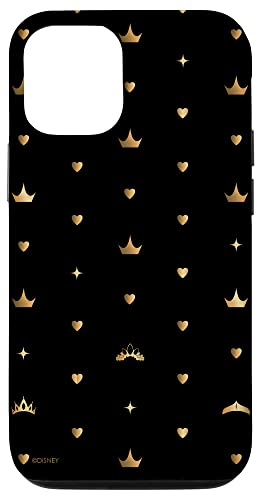 Hülle für iPhone 15 Minimaler Tiara-Print mit Disney Princess